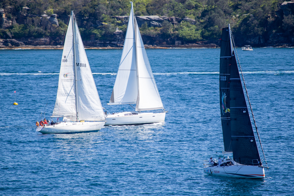 2024 Flinders Islet Race start - Toucan (foreground).   Image: David Hislop