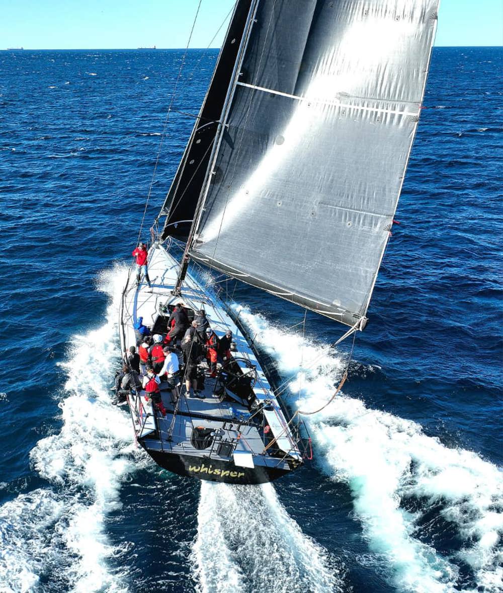 2024 Flinders Islet Race - Whisper after rounding Flinders Islet.    Image: Stu Don
