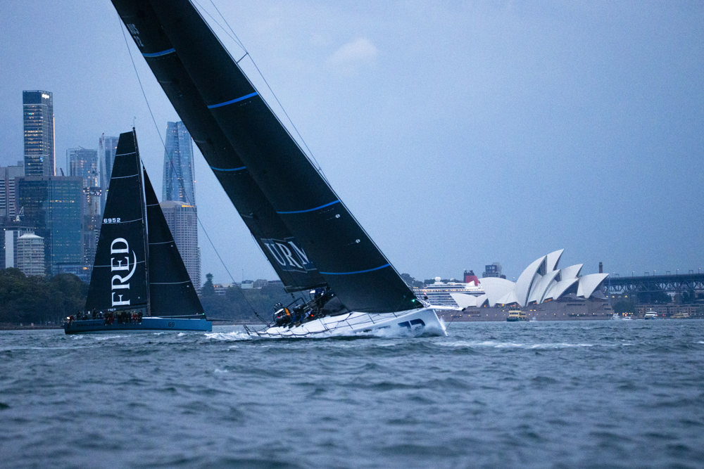 2024 Tollgate Islands Race start - URM Group (foreground) and Smuggler.  Image: Ashley Dart