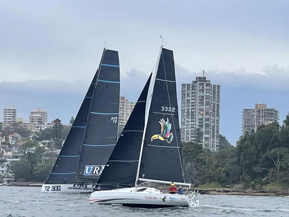 2024 Tollgate Islands Race - Toucan and URM Group before the start