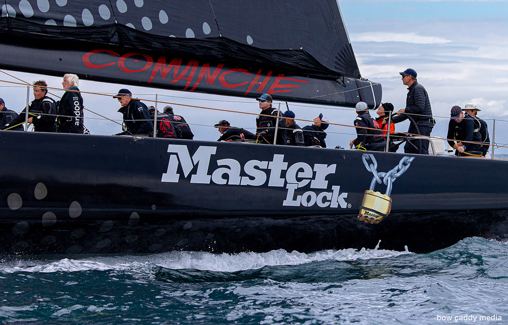 2024 BWPS Tollgate Islands Race - Comanche powers to the finish.  Image: Bow Caddy Media