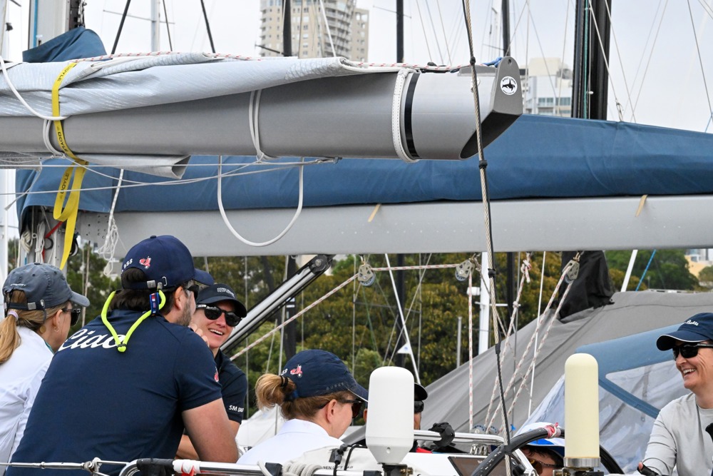 Pre-race briefing on Ciao Bella.   Image: CYCA | David Hislop