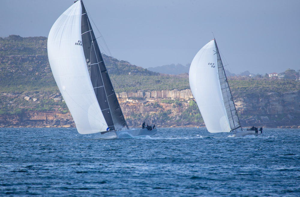 No Limit and Caro entering Sydney Harbour.   Image: CYCA | David Hislop