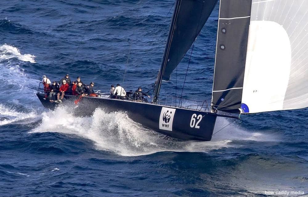 Whisper passing North Head.   Image courtesy Bow Caddy Media.