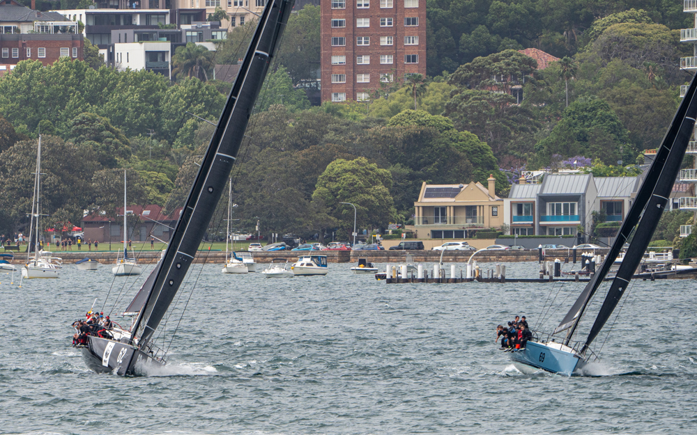 2024/25 Audi Centre Sydney BWPS | Bird Island Race start - Whisper (l) and Smuggler.   Image: Mike Selbie