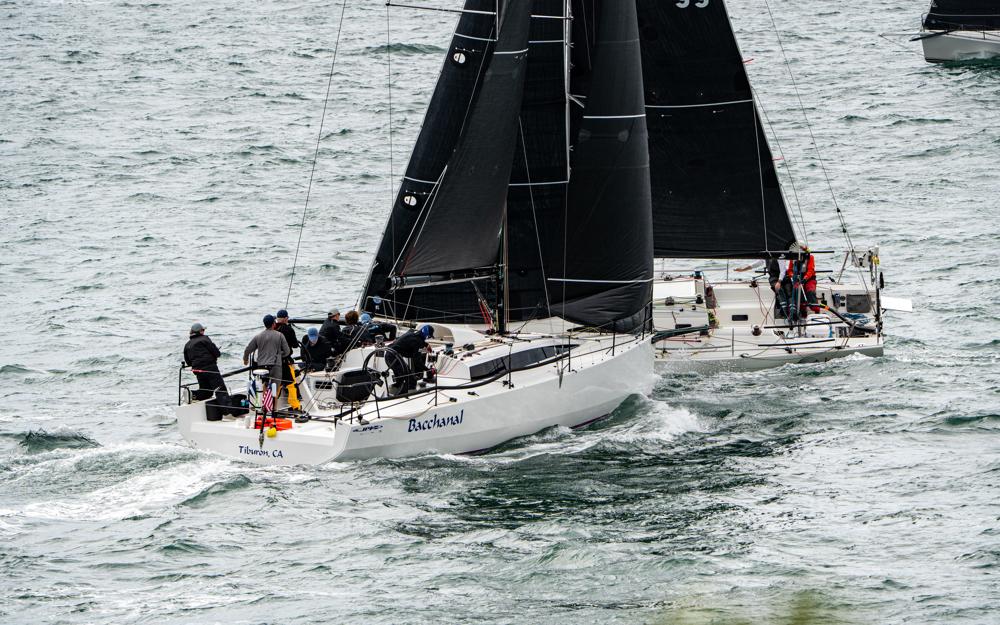 2024/25 Audi Centre Sydney BWPS | Bird Island Race start - Bacchanal ducking behind Disko Trooper.   Image: Mike Selbie