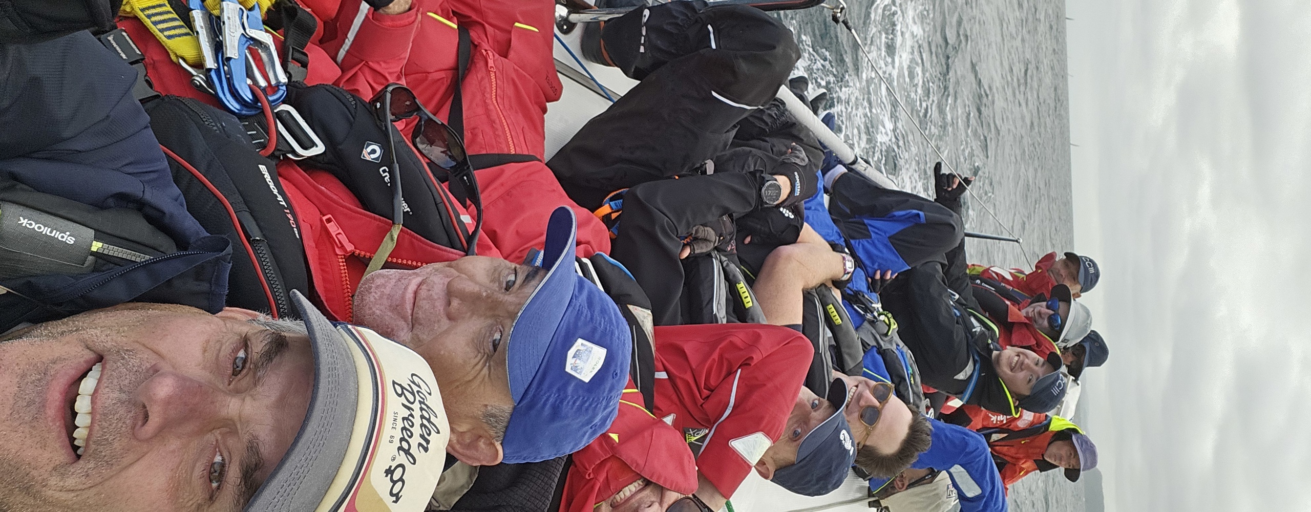 The crew of Crystal Cutter III for the 2024 Bird Island Race.