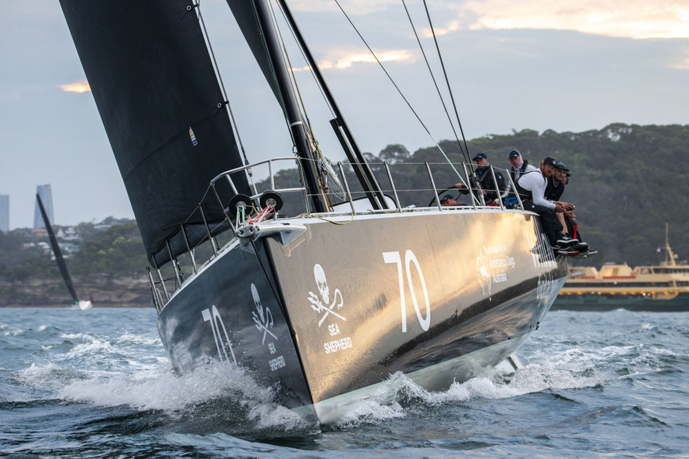 Audi Centre Sydney BWPS | 2024 Cabbage Tree Island Race start - Celestial V70.   Image: CYCA | Ashley Dart