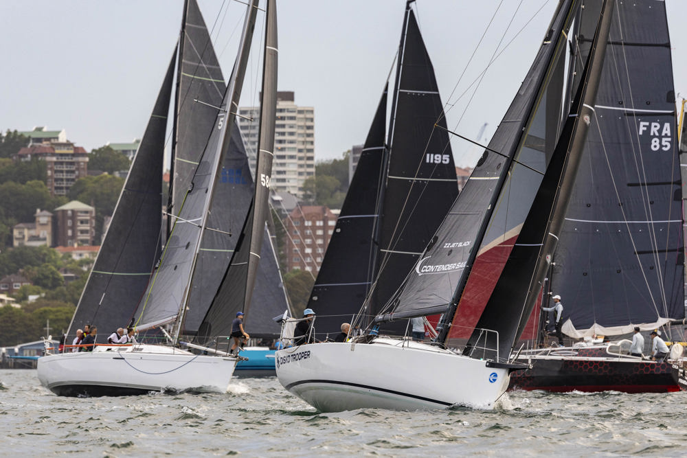Cabbage Tree Island Race 2024 - Disko Trooper_Contencder Sailcloth preparing for the start