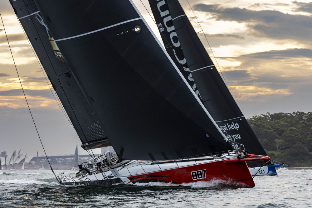 Cabbage Tree Island Race 2024 - Master Lock Comanche leading LawConnect