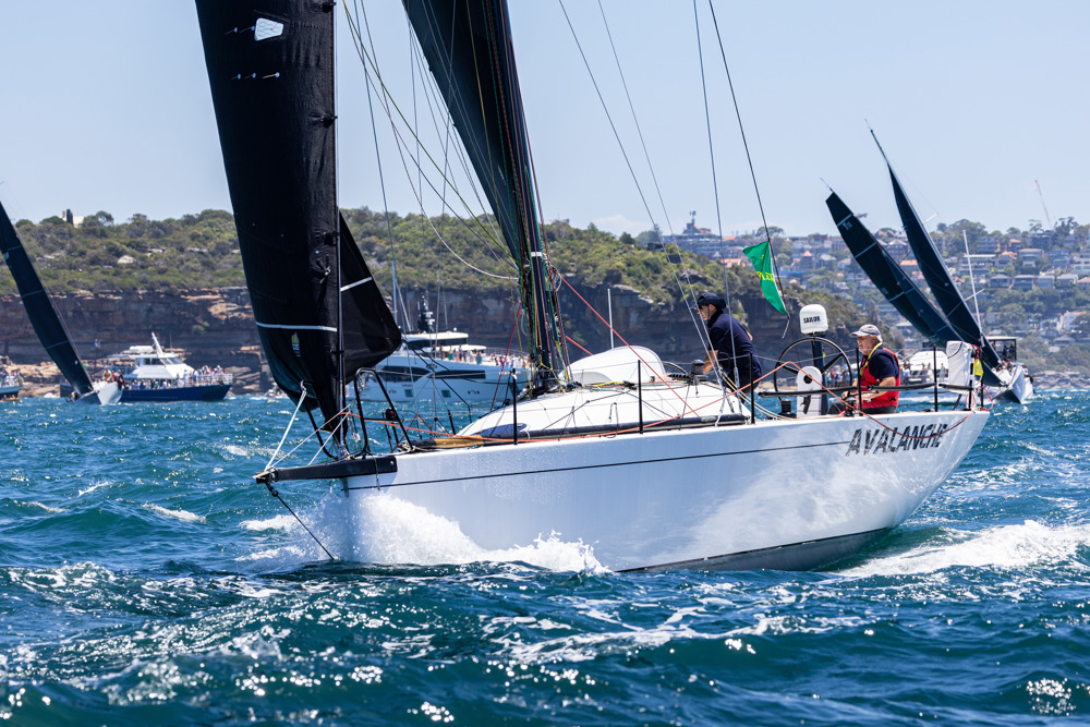 AVALANCHE (DH), Sail n: 2400, OWNER/SKIPPER: James Murchison/James Francis, STATE: NSW, DESIGN: Hick 40, LOA: 12.3, CLASS: IRC, YEAR BUILT: 2015