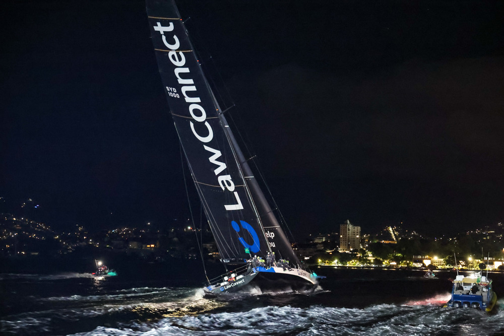 LawConnect sailing towards in the finish.   Image: CYCA | Salty Dingo