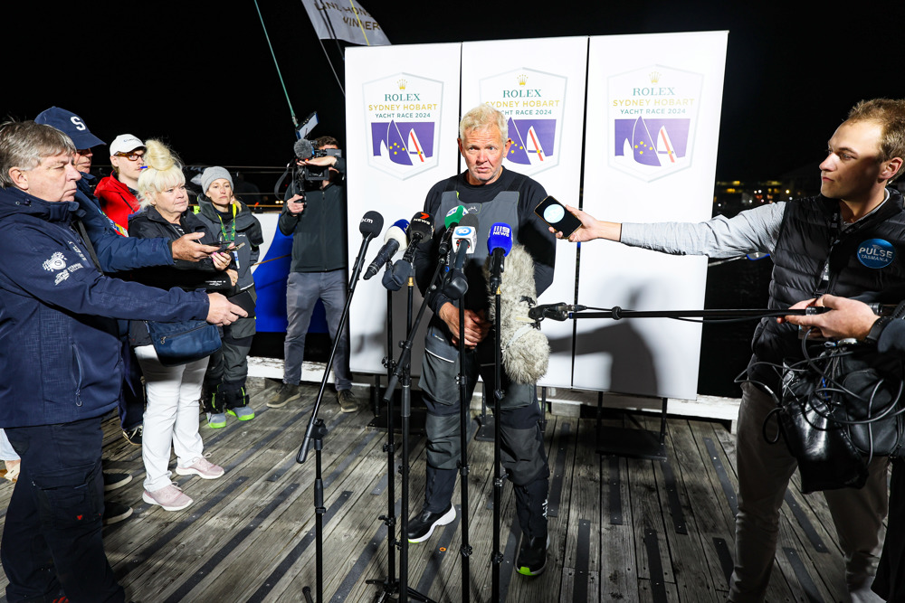 2024 Rolex Sydney Hobart - line honours - LawConnect.   Image: CYCA | Salty Dingo