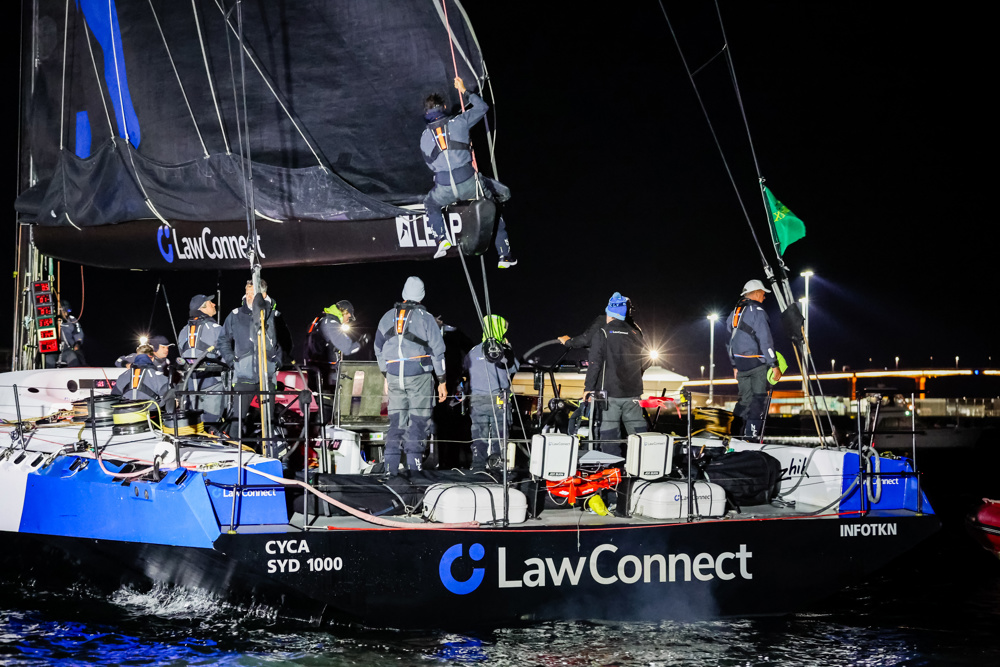 2024 Rolex Sydney Hobart - line honours - LawConnect.   Image: CYCA | Salty Dingo