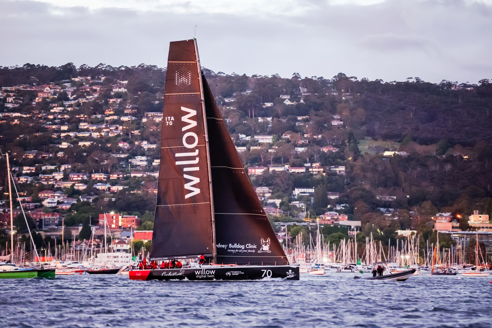 Celestial V70 after crossing the finish line.   Image: CYCA | Salty Dingo