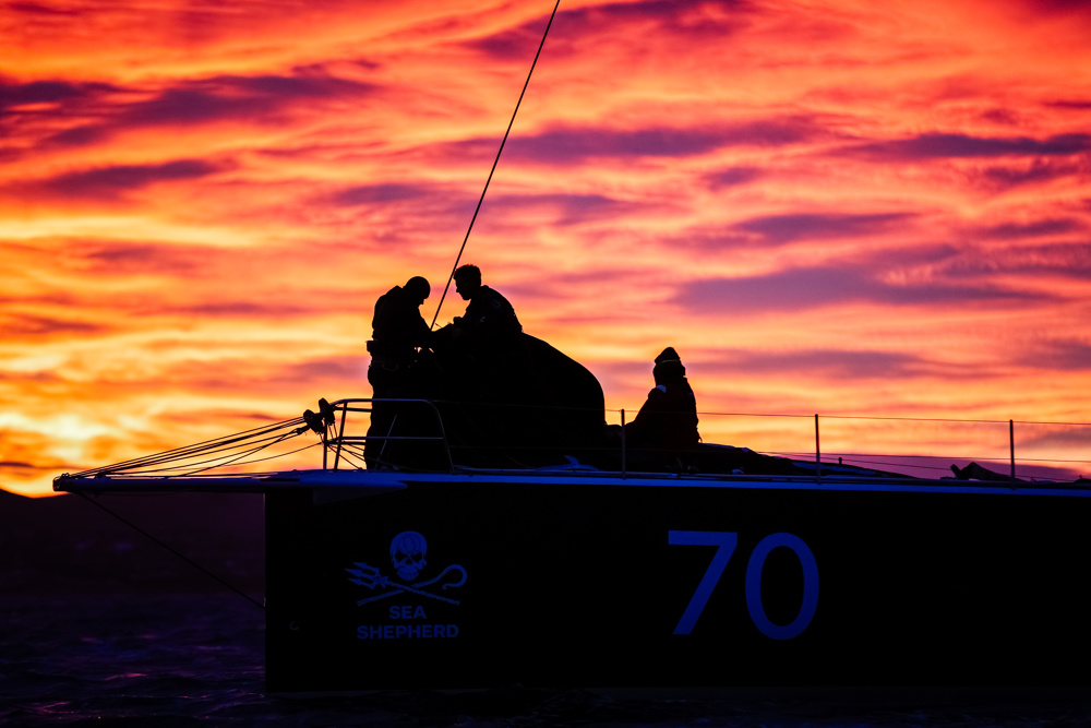 Celestial V70 - derigging the boat .   Image: CYCA | Salty Dingo