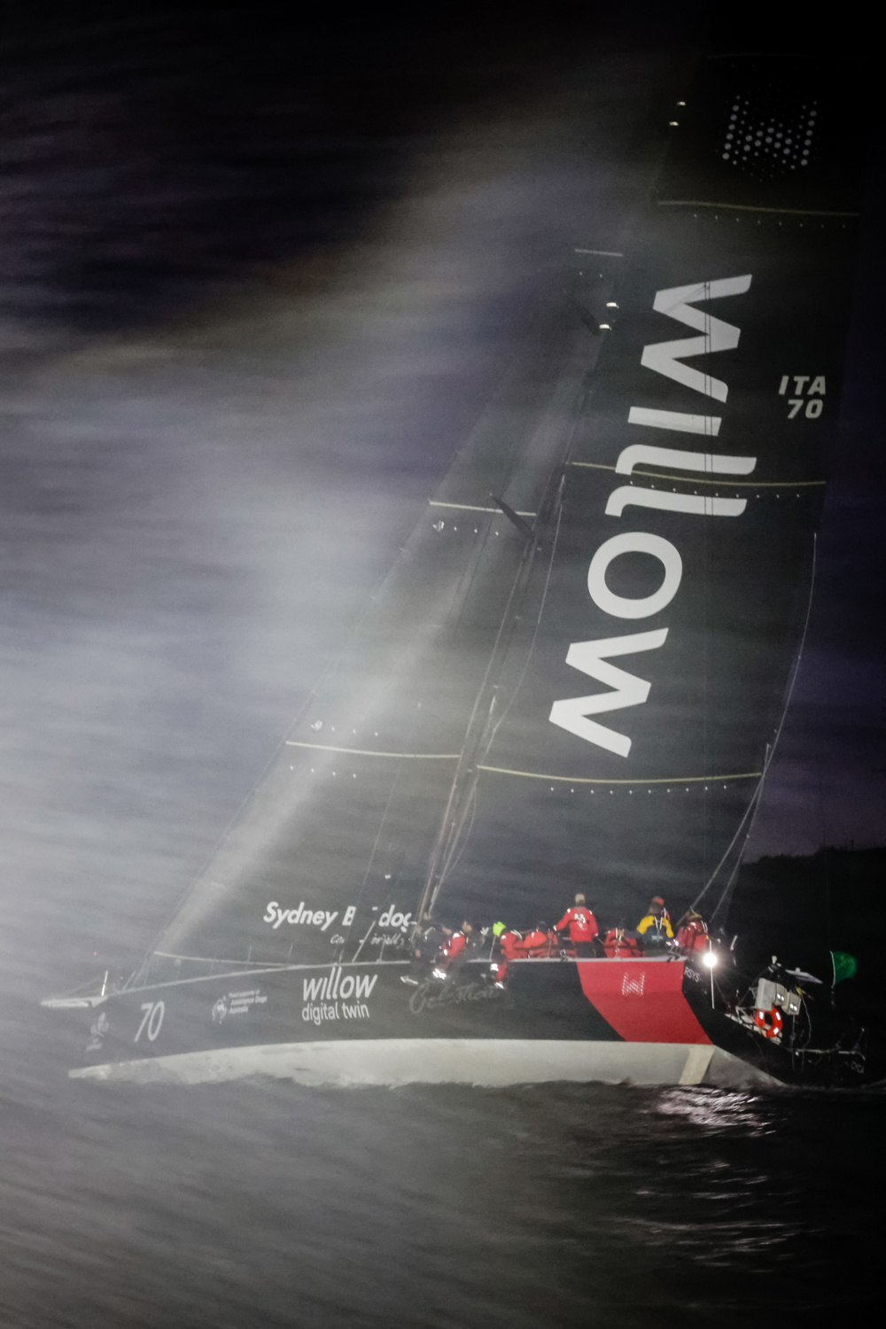 Celestial V70 in River Derwent approaching the finish.   Image: CYCA | Salty Dingo