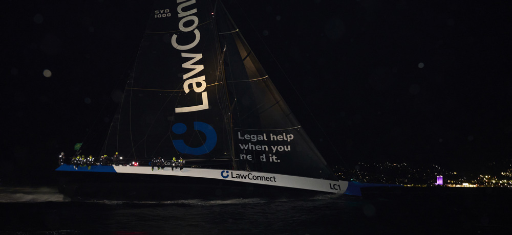 LawConnect with less than 2 miles to the finish.