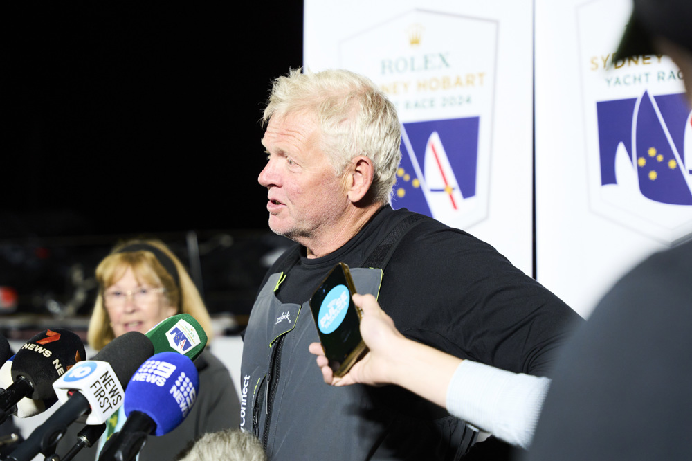 Tony Mutter, Sailing Master of LawConnect, after its line honours win.