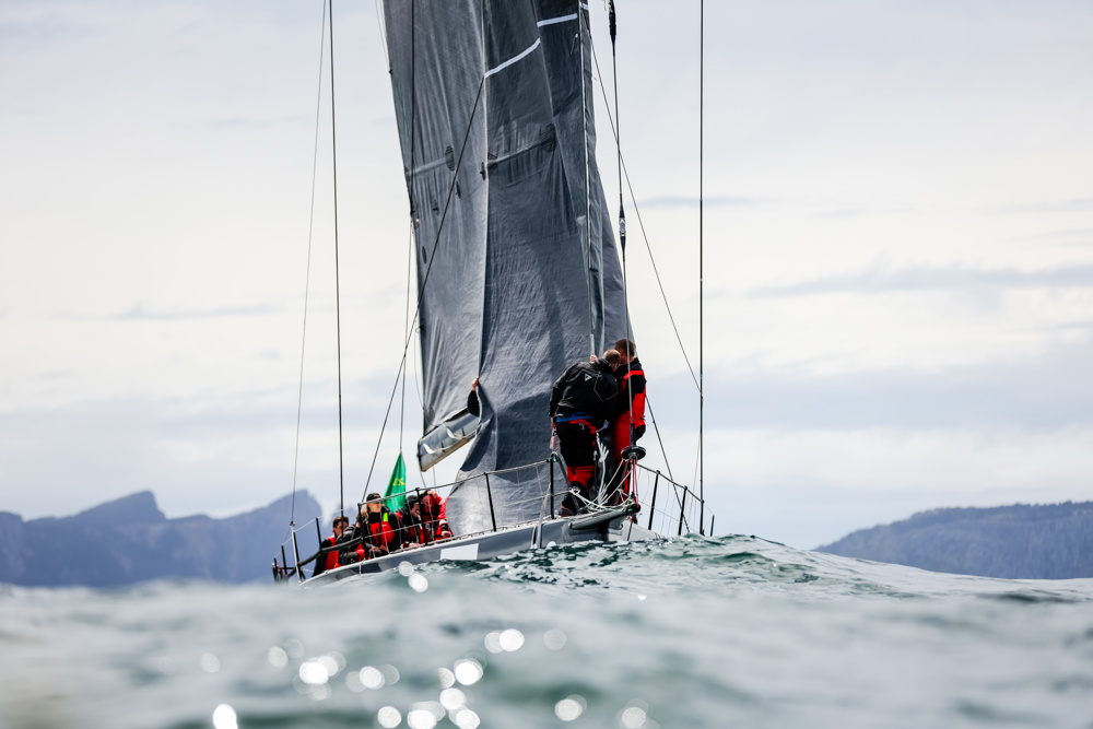 Whisper in a no-wind zone in Storm Bay.   Image: CYCA | Salty Dingo