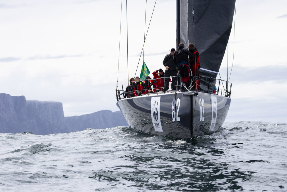 Whisper drifting in a frustrating period on the race course.   Image: CYCA | Ashley Dart