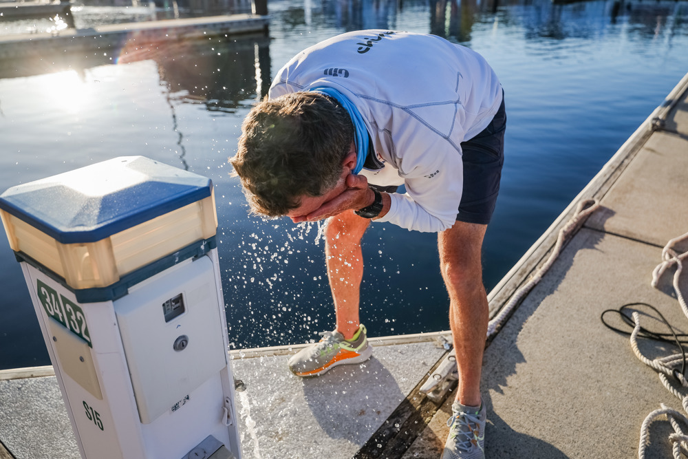 Rupert Henry enjoying some fresh water.   Image: CYCA | Salty Dingo