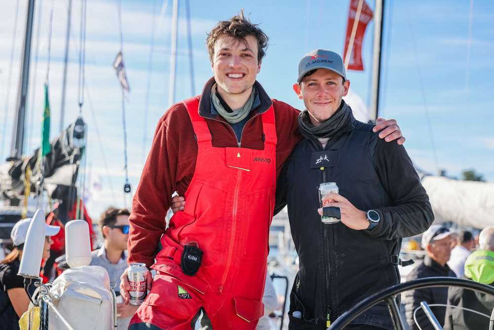 Luke Bartels and Nathan Stanaway from XS Moment at the dock    Image: CYCA | Salty Dingo