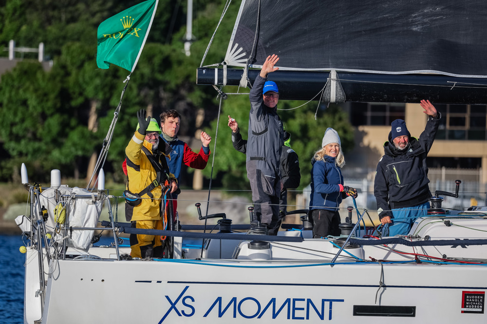 XS Moment after finishing the race    Image: CYCA | Salty Dingo