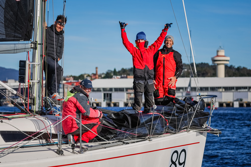 Midnight Rambler after the finish    Image: CYCA | Salty Dingo