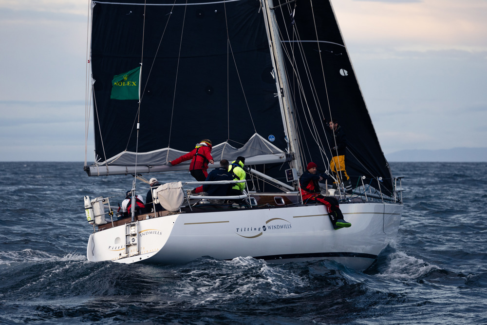 TILTING AT WINDMILLS, Sail n: AUS117, OWNER/SKIPPER: Sarah Gunnersen-Dempsey, STATE: TAS, DESIGN: Joubert Mod. 42, LOA: 12.8, CLASS: IRC, YEAR BUILT: 1994