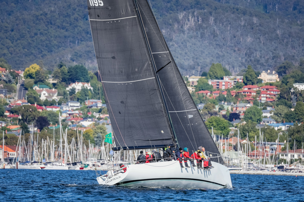 Quantock a mile or so from the finish.    Image: CYCA | Salty Dingo