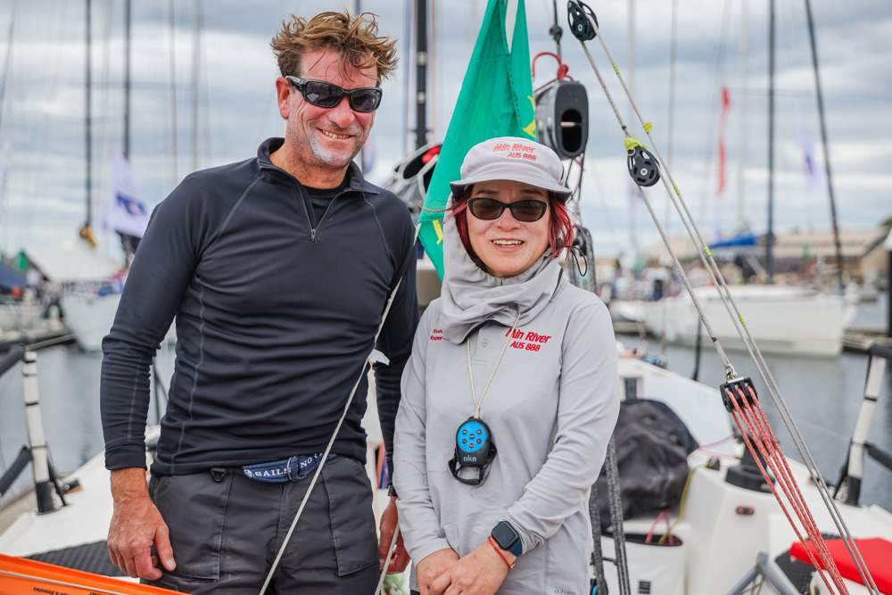 Min River co-skippers.      Image: CYCA | Salty Dingo