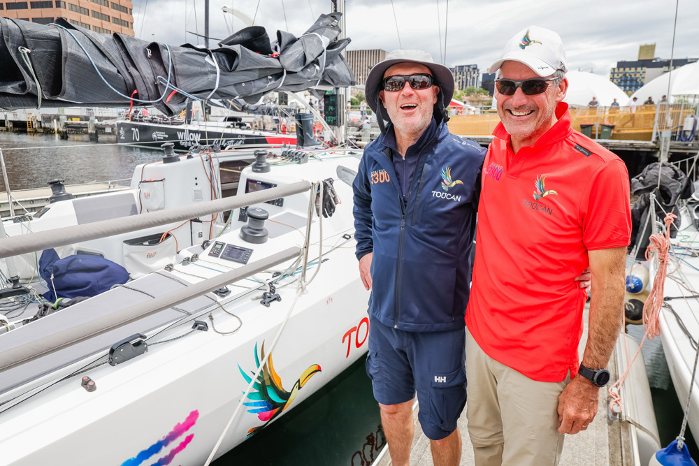 Edward Curry-Hyde and Scott Robertson, co-skippers of Toucan.     	Image: CYCA | Salty Dingo