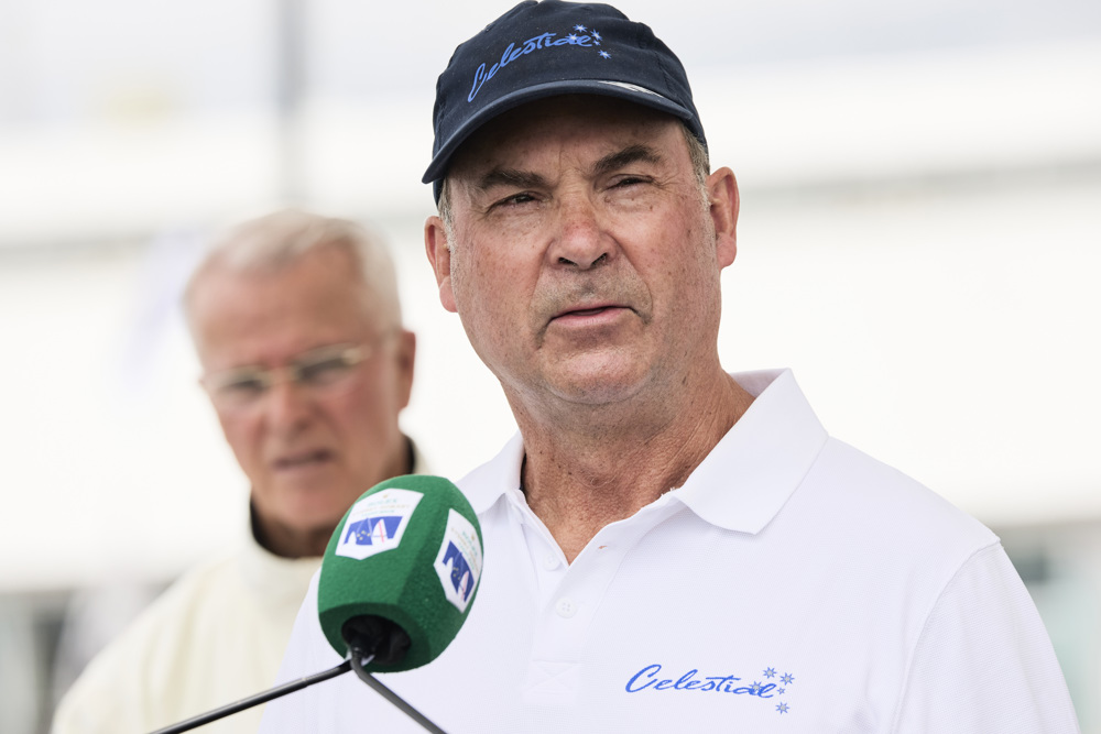 Sam Haynes, skipper of Overall Winner Celestial V70.     