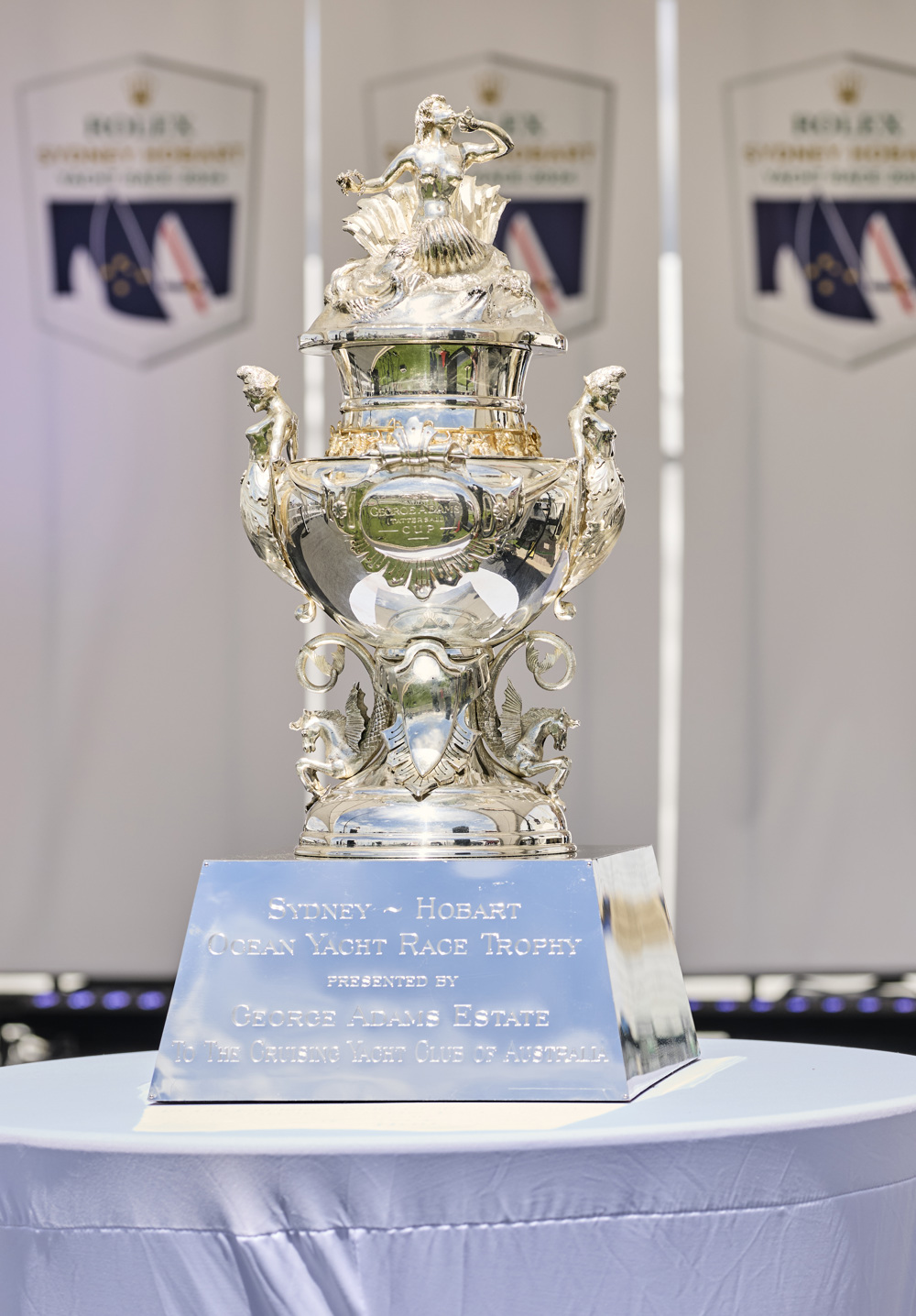 The George Adams Tattersall Cup for Overall Winner of the Rolex Sydney Hobart Yacht Race.