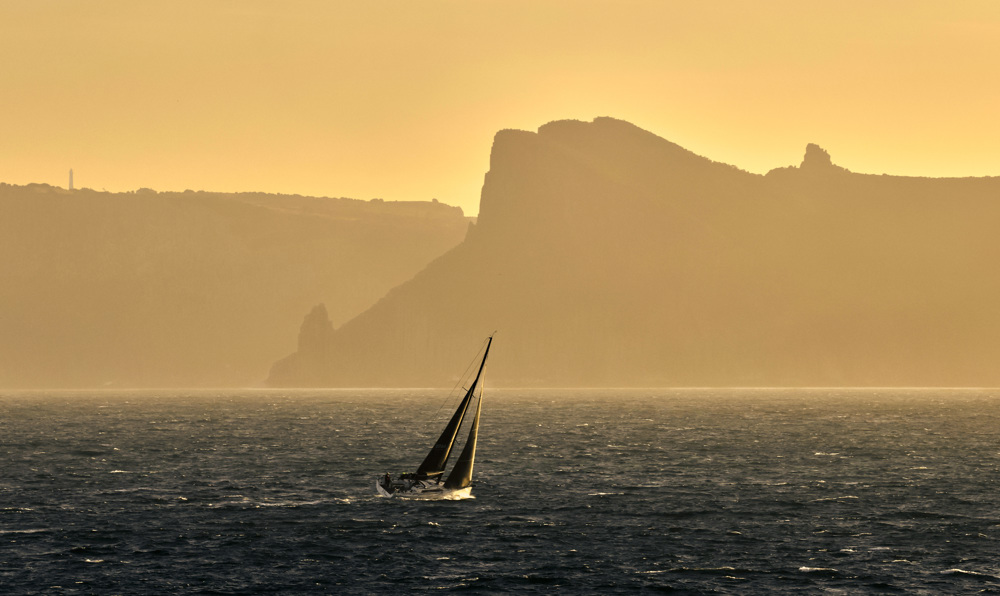 XS Moment making progress along the South East coast of Tasmania