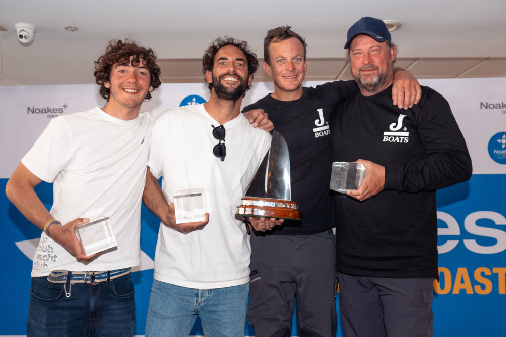 Massimiliano Fonzo & Matteo Brignoli of Voltstar Yeah Baby with Andrew Butler and Peter Just of Rumchaser.    Image: CYCA | Ashley Dart