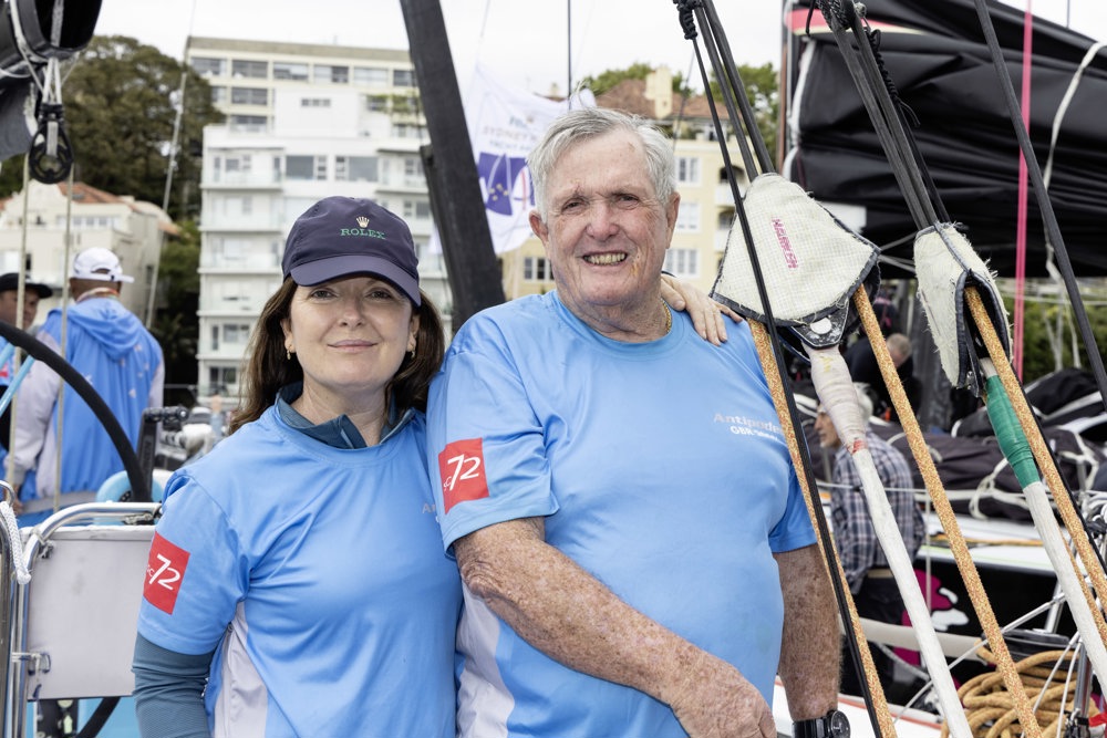 Natasha Parker and dad Geoff Hill on ‘Antipodes’.    
