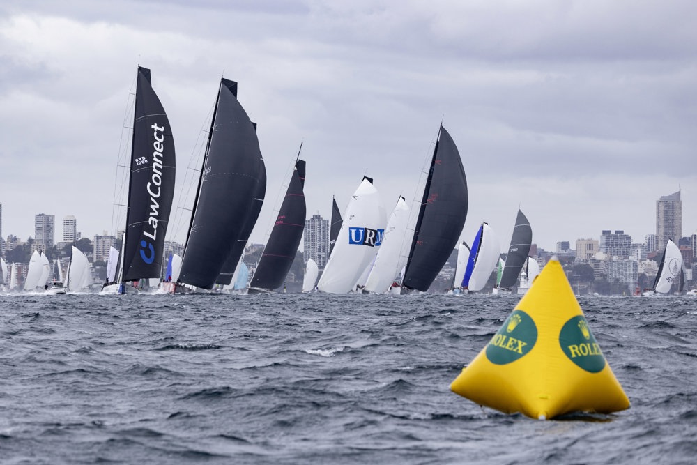 Start of the race out of Sydney Harbour