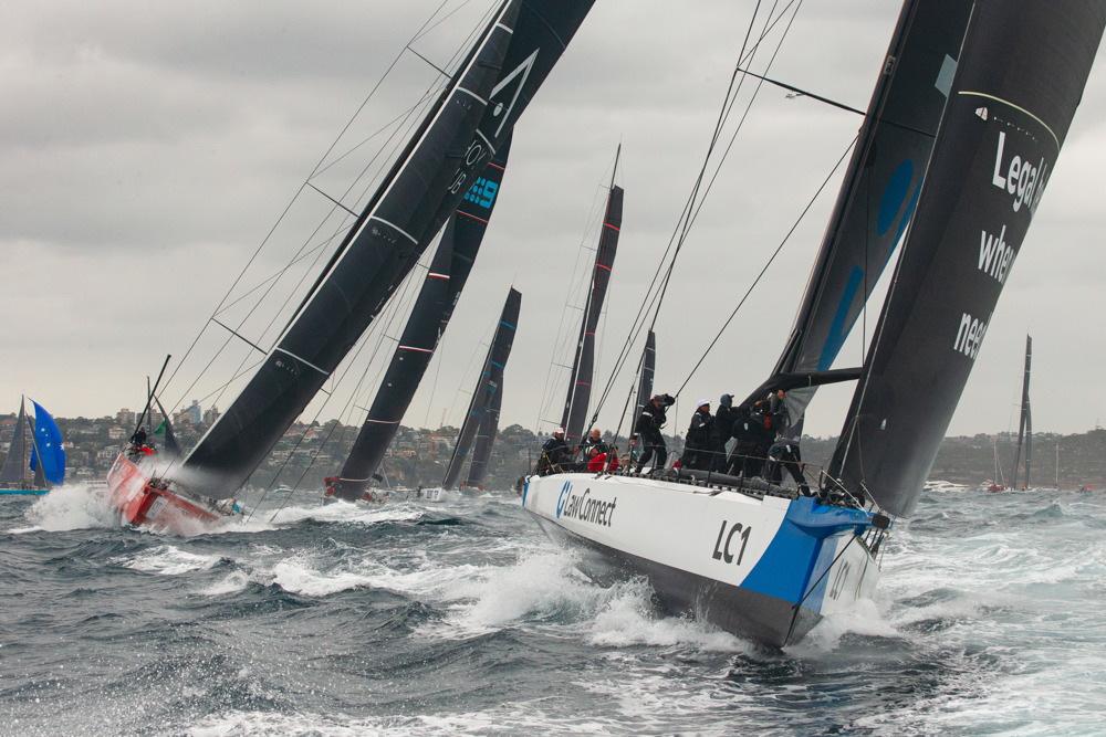 80th ROLEX Sydney Hobart Yacht Race - LawConnect leading Master Lock Comanche.    Image: CYCA/Ashley Dart