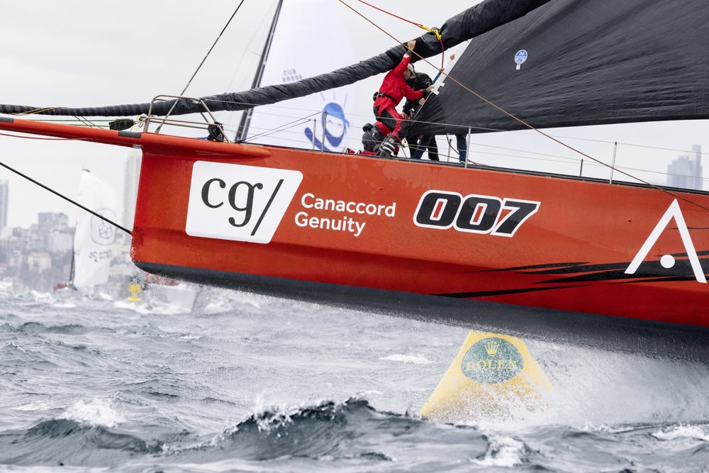 Master Lock Comanche, Sail No: CAY007, Owner: Matt Allen/James Mayo - Charterers, Skipper: Matt Allen/James Mayo, Club: CYCA/RPEYC, NSW, Design: VPLP Verdier 100, LOA (m): 30.5, Year: 2014