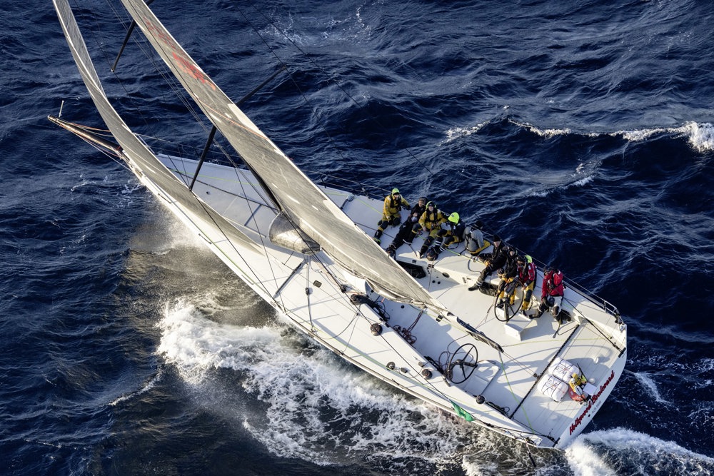 HANGAR ROAD HOLLYWOOD BOULEVARD, Sail No: AUS8899, Owner: Mike Miller - Charterer, Skipper: Mike Miller, Club: RORC, UNITED KINGDOM, Design: Farr 55, LOA (m): 16.76, Year: 2007