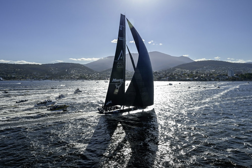 MASTER LOCK COMANCHE crosses the finish line in Hobart to claim line honours at the 2025 Rolex Sydney Hobart Yacht Race

MASTER LOCK COMANCHE, Sail No: CAY007, Owner: Matt Allen/James Mayo - Charterers, Skipper: Matt Allen/James Mayo, Club: CYCA/RPEYC, NSW, Design: VPLP Verdier 100, LOA (m): 30.5, Year: 2014