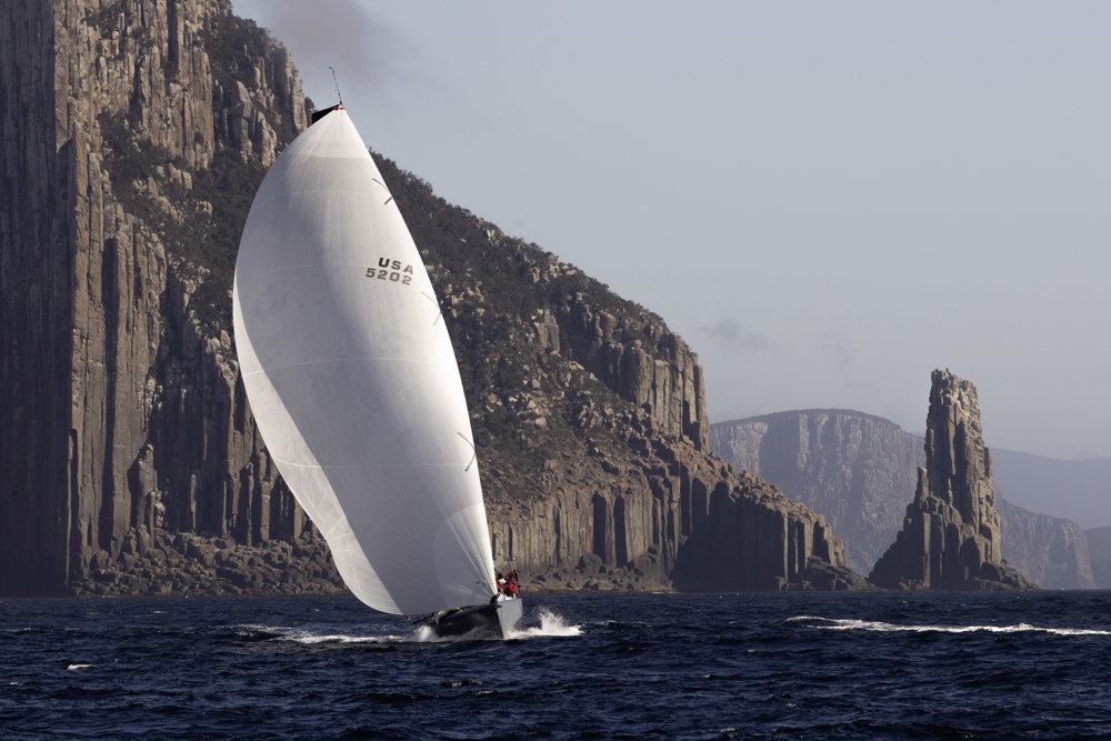 Rounding Tasman Island 

CALLISTO, Sail No: USA5202, Owner and Skipper: James Murray, Club: RNZYS, NEW ZEALAND, Design: Pac 52, LOA (m): 15.85, Year: 2016
