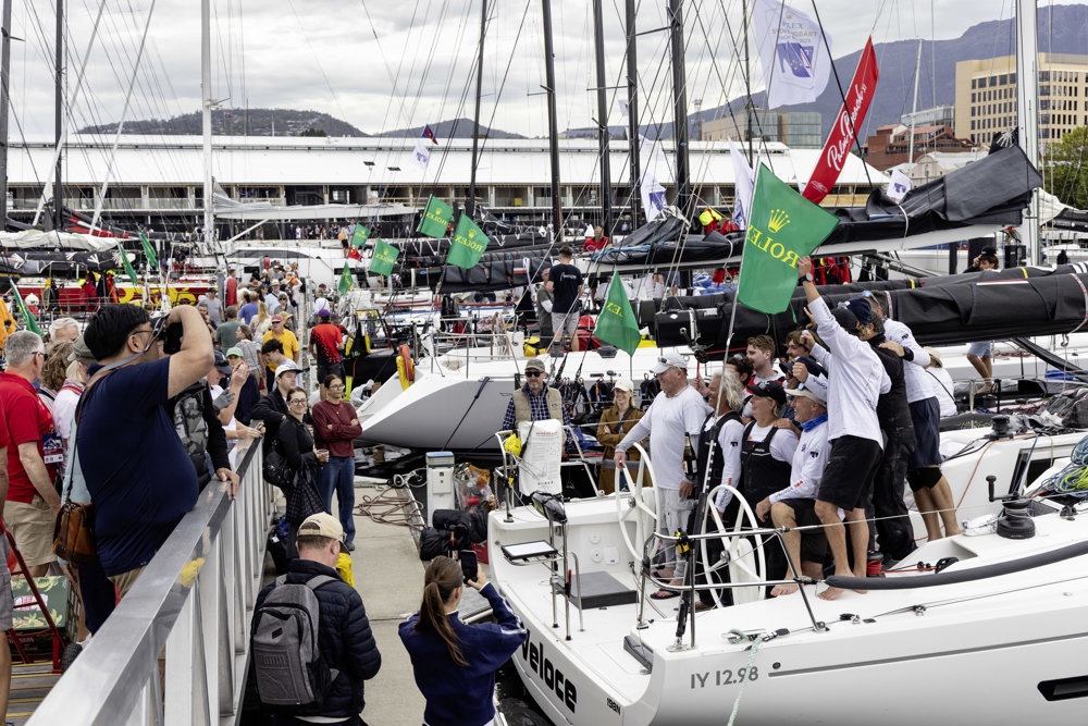 Dockside ambiance in Hobart