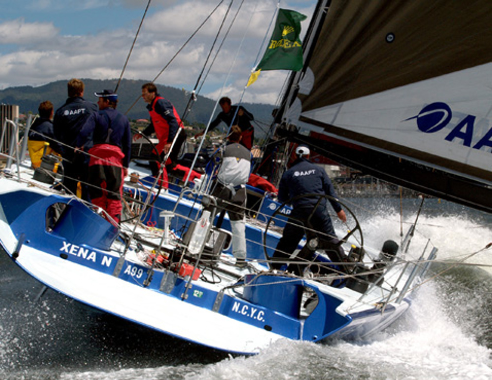 AAPT coming up the Derwent