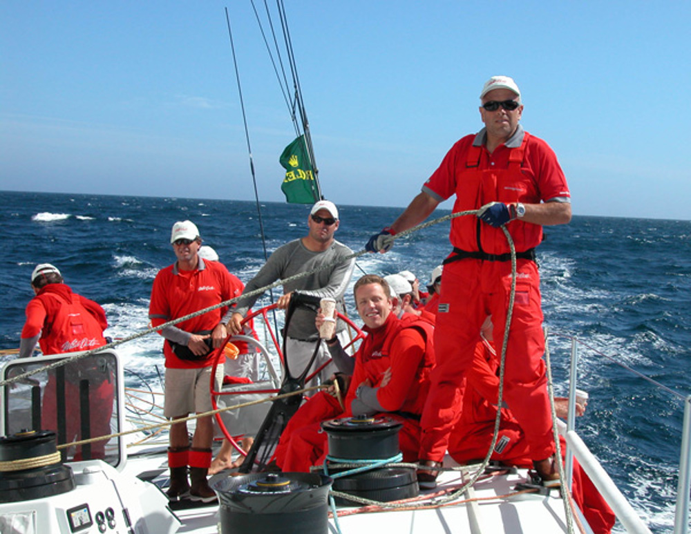 On board Wild Oats XI on day 2 of the Rolex Sydney Hobart