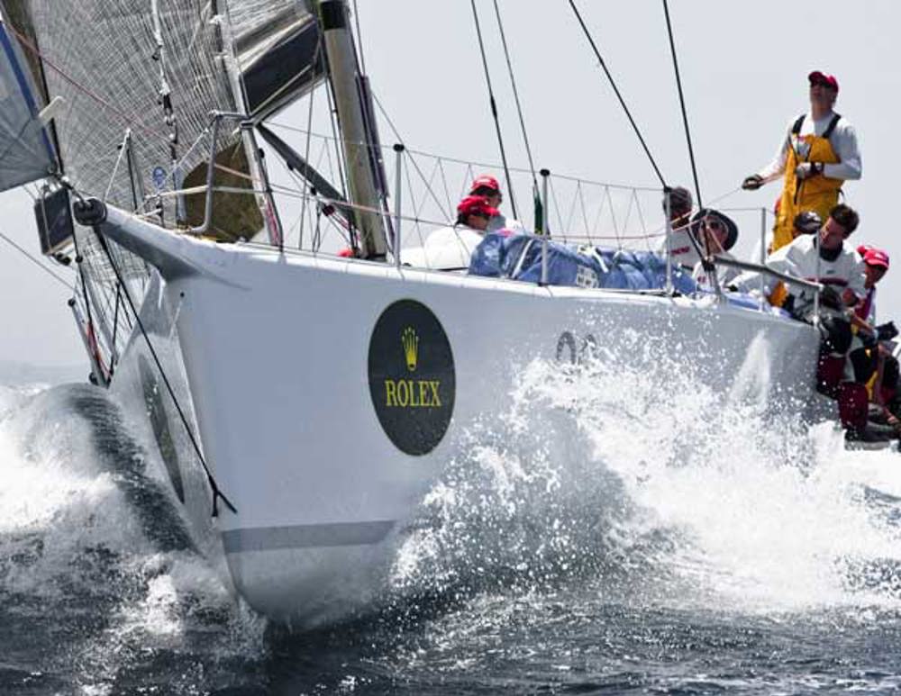 Geoff Ross' Yendys after the start of the 64th Rolex Sydney Hobart