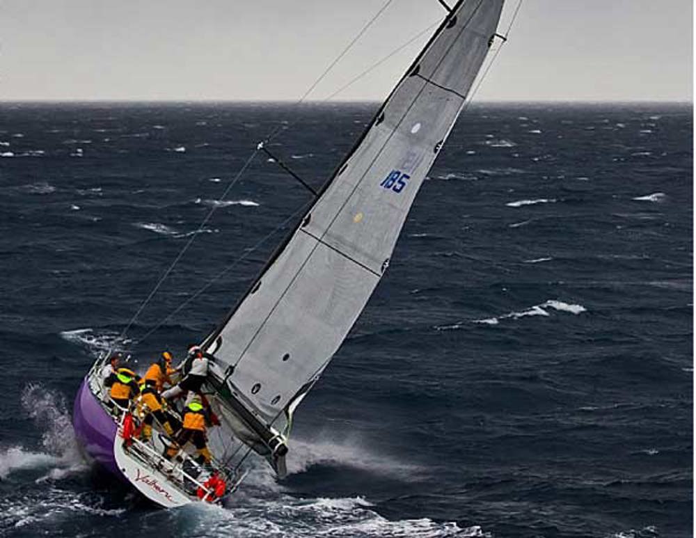 Tony Lyall's Valheru battles with the conditions in the open ocean