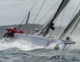 Wild Oats XI first boat out of Sydney Heads